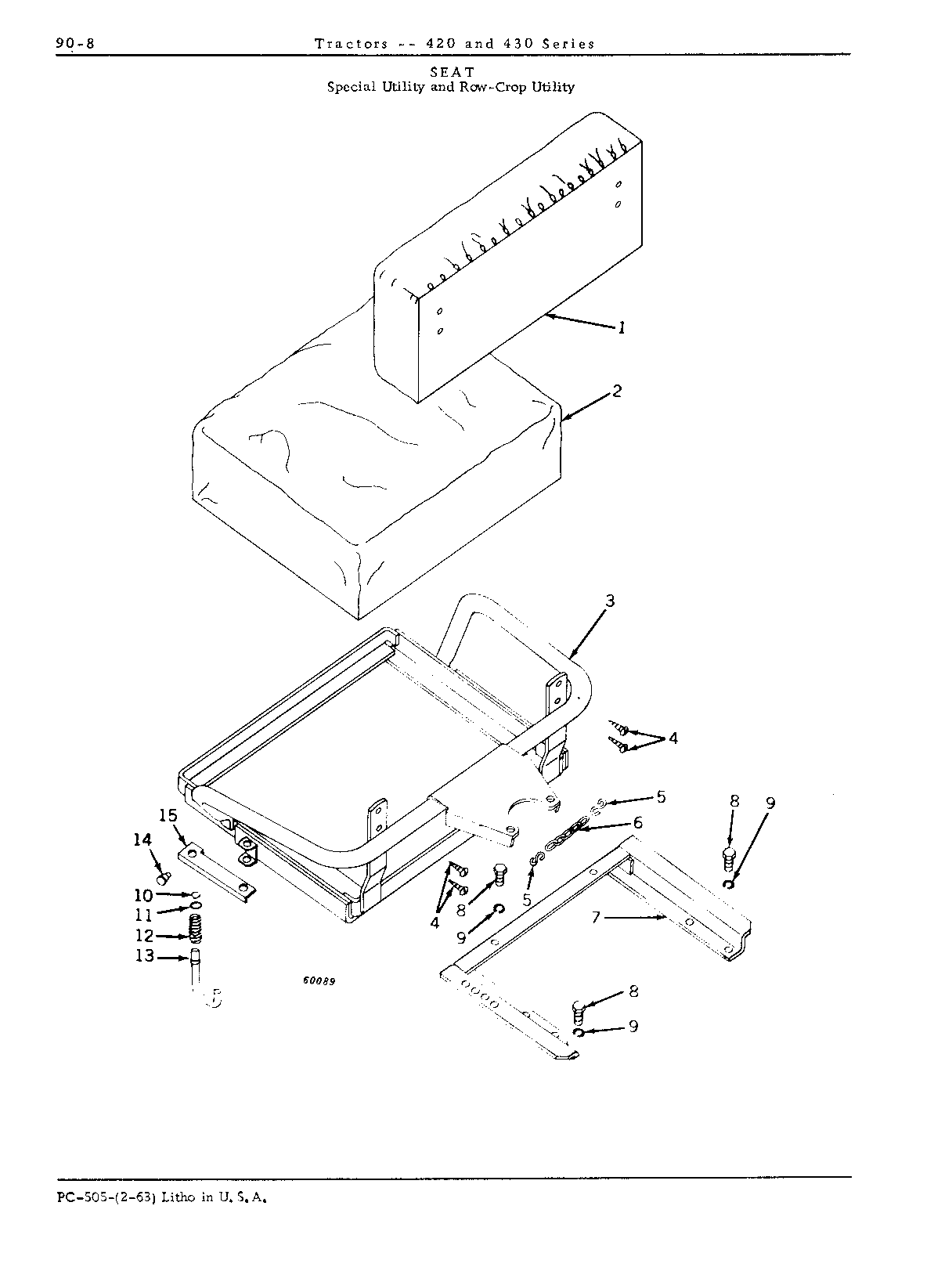 Frame, seat (I and W)