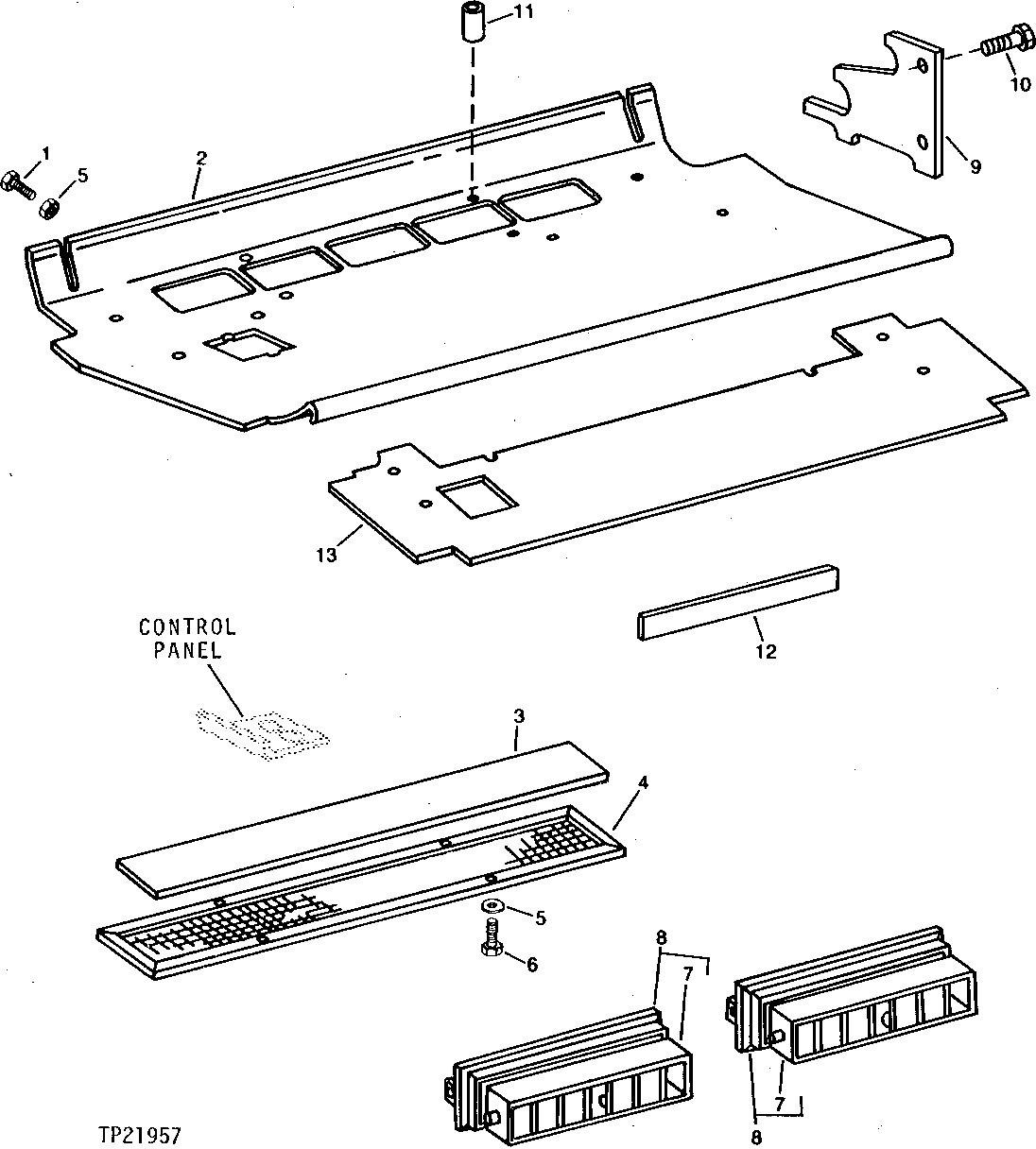 AIR CONDITIONING COVER, LOUVERS AND FILTER ( - 543489)