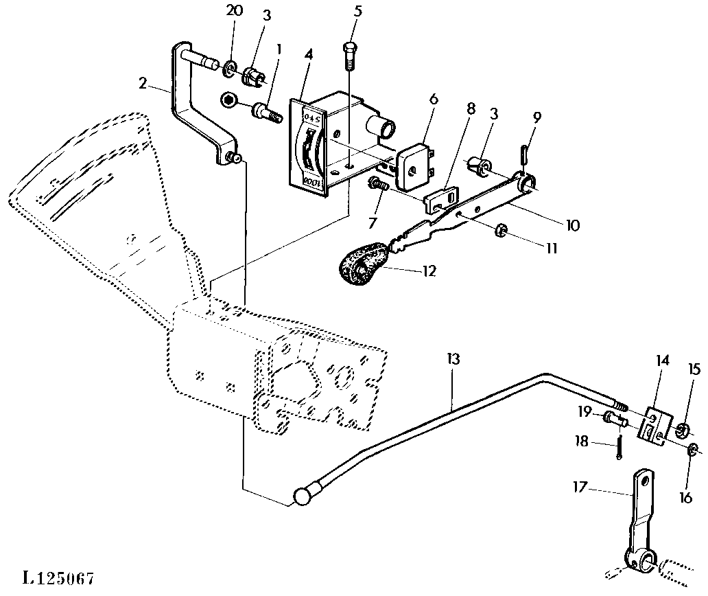PTO SHIFT LINKAGE (WITH SPOOL TYPE S.C.V. OR WITHOUT S.C.V.)