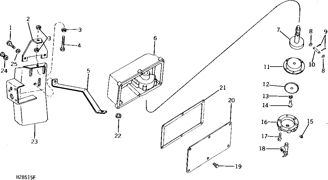 MICRO SWITCH HOUSING, MOUNTING, AND DIAPHRAGM ASSEMBLY