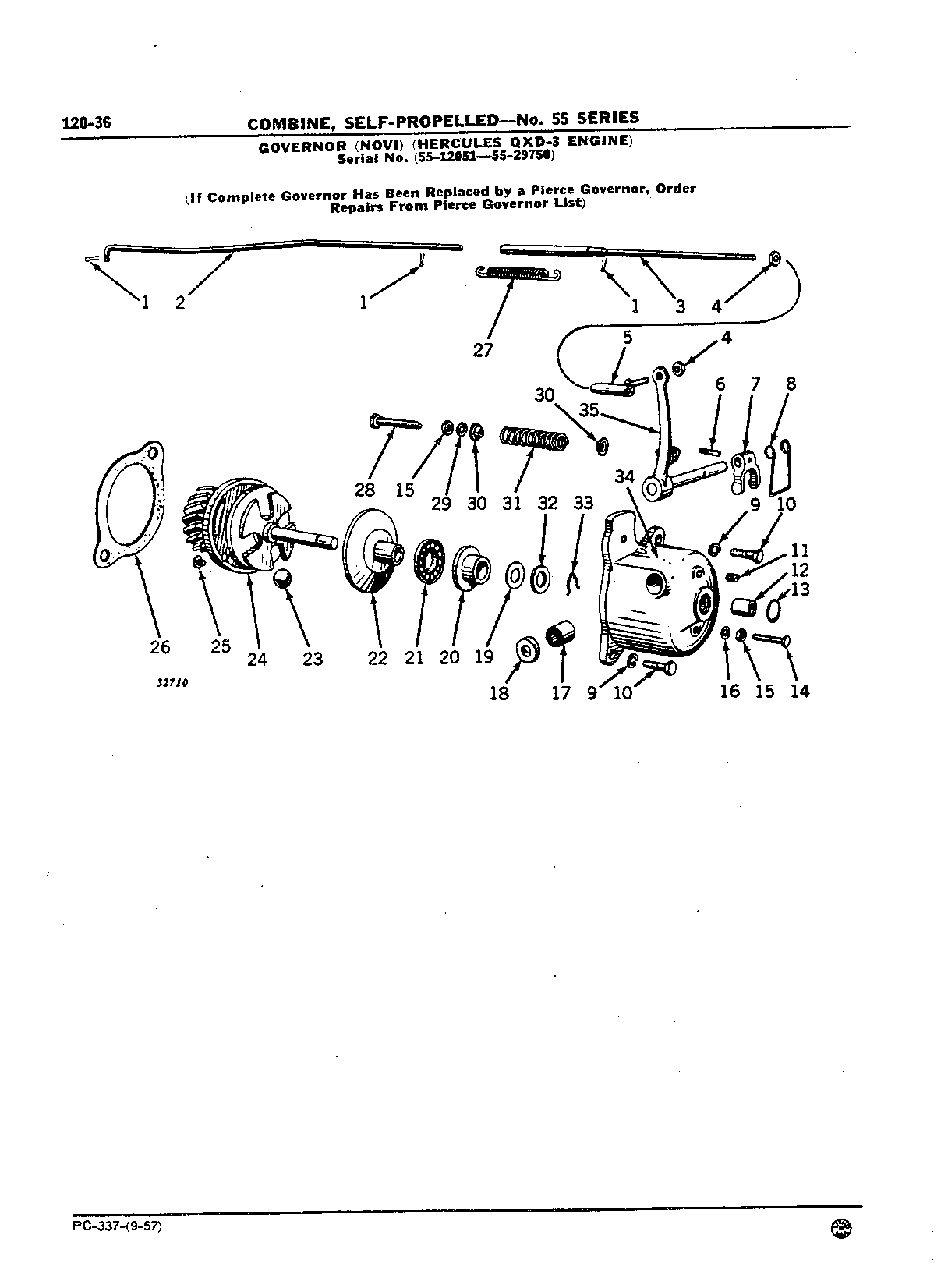 Engine, Hercules QXD-3 Voltage Regulator on Generator (Continued)