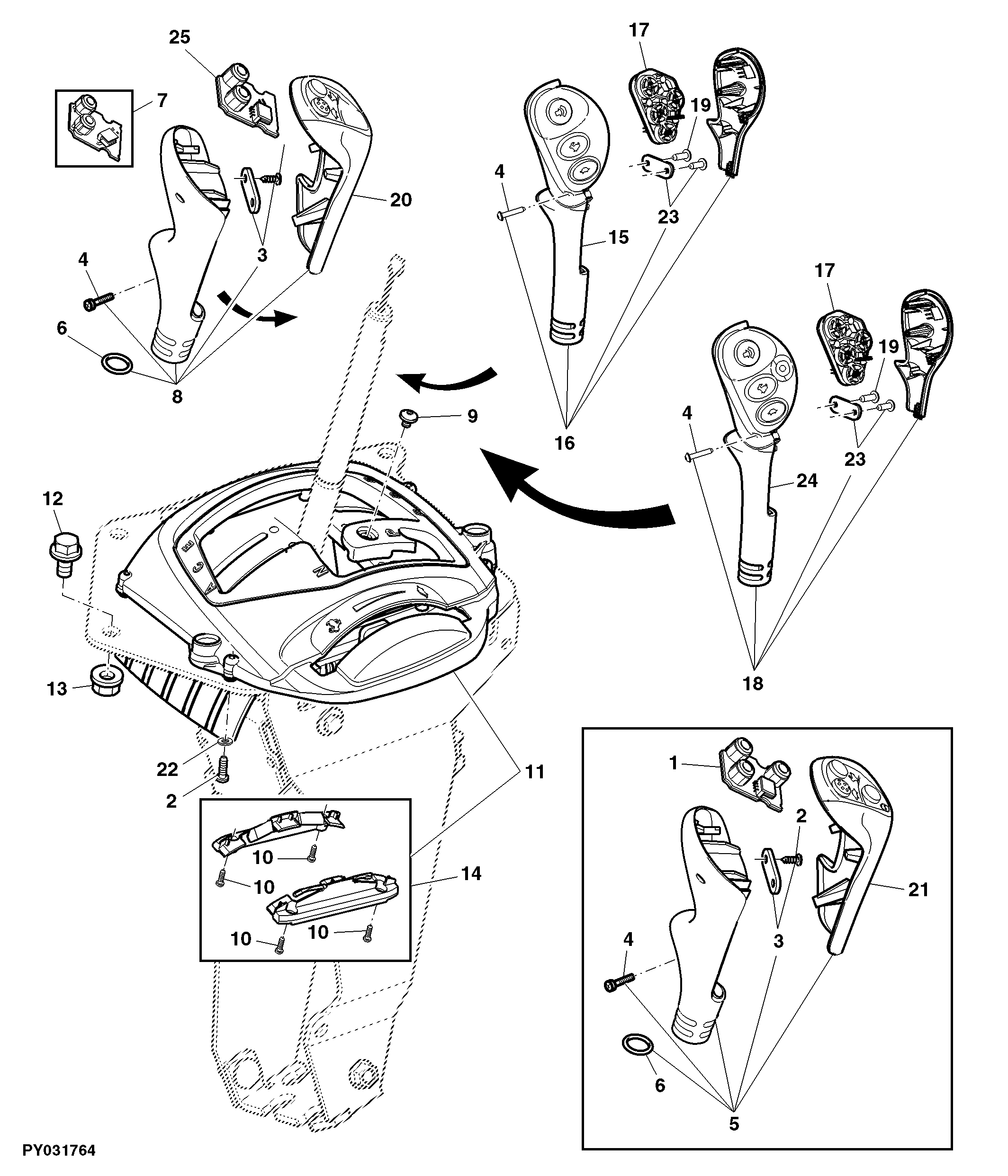 RANGE SHIFT COMPONENTS (POWRQUAD PLUS OR AUTOQUAD PLUS)