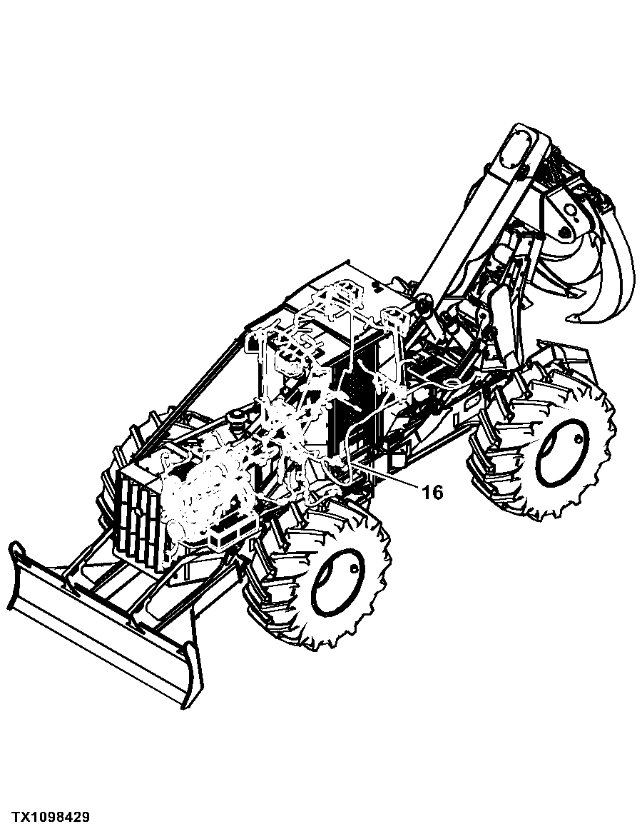 748HTJ Timberjack Cable and Grapple Skidder (PIN: 1DW748HT_ _C630436 - C666892) (PIN: 1DW748HT_ _D630436 - D666892)