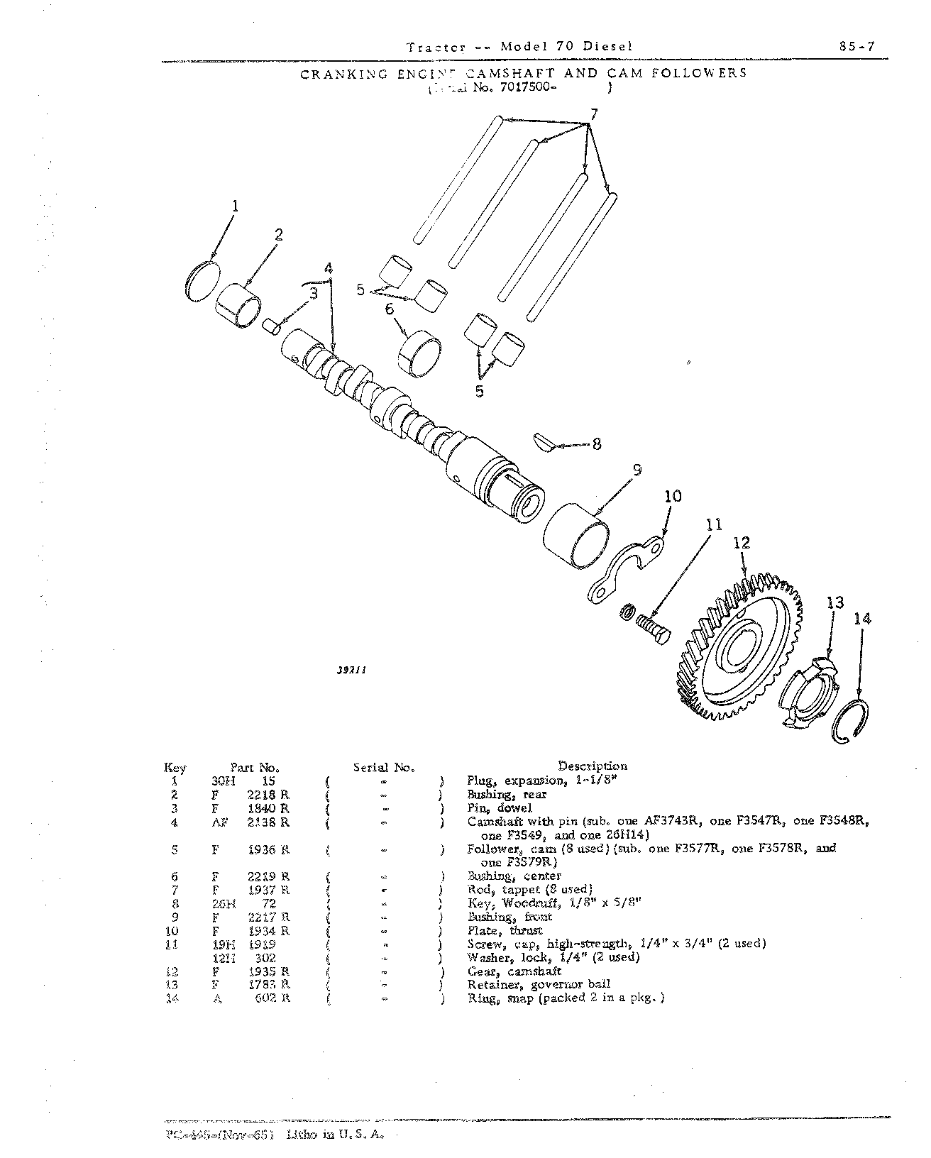 Section 85 - Cranking Engine (Continued)