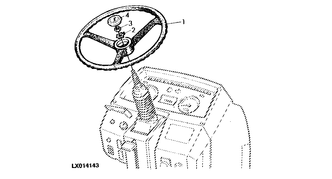 STEERING WHEEL/ATTACHING PARTS (OPEN OPERATOR'S STATION)