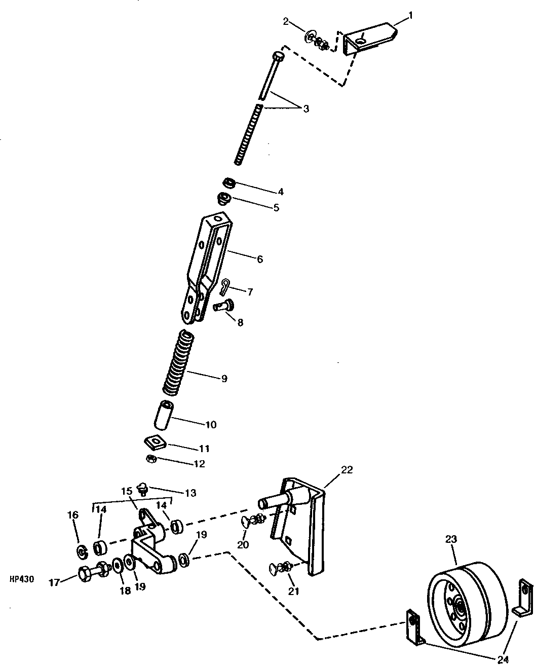 FEEDER HOUSE LOWER BELT TIGHTENER (SIDEHILL) (CONVEYOR TYPE)