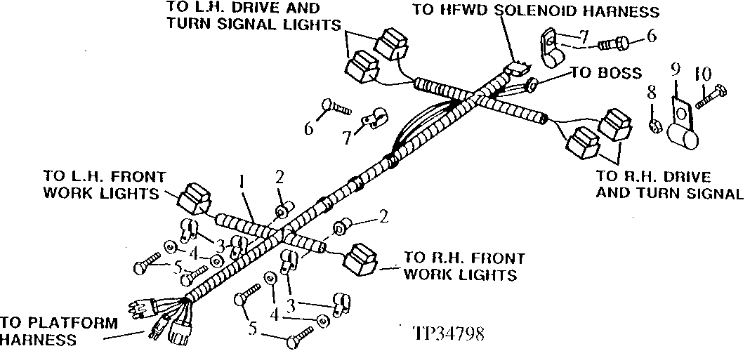 FRONT MAIN FRAME WIRING HARNESS (543490 - )