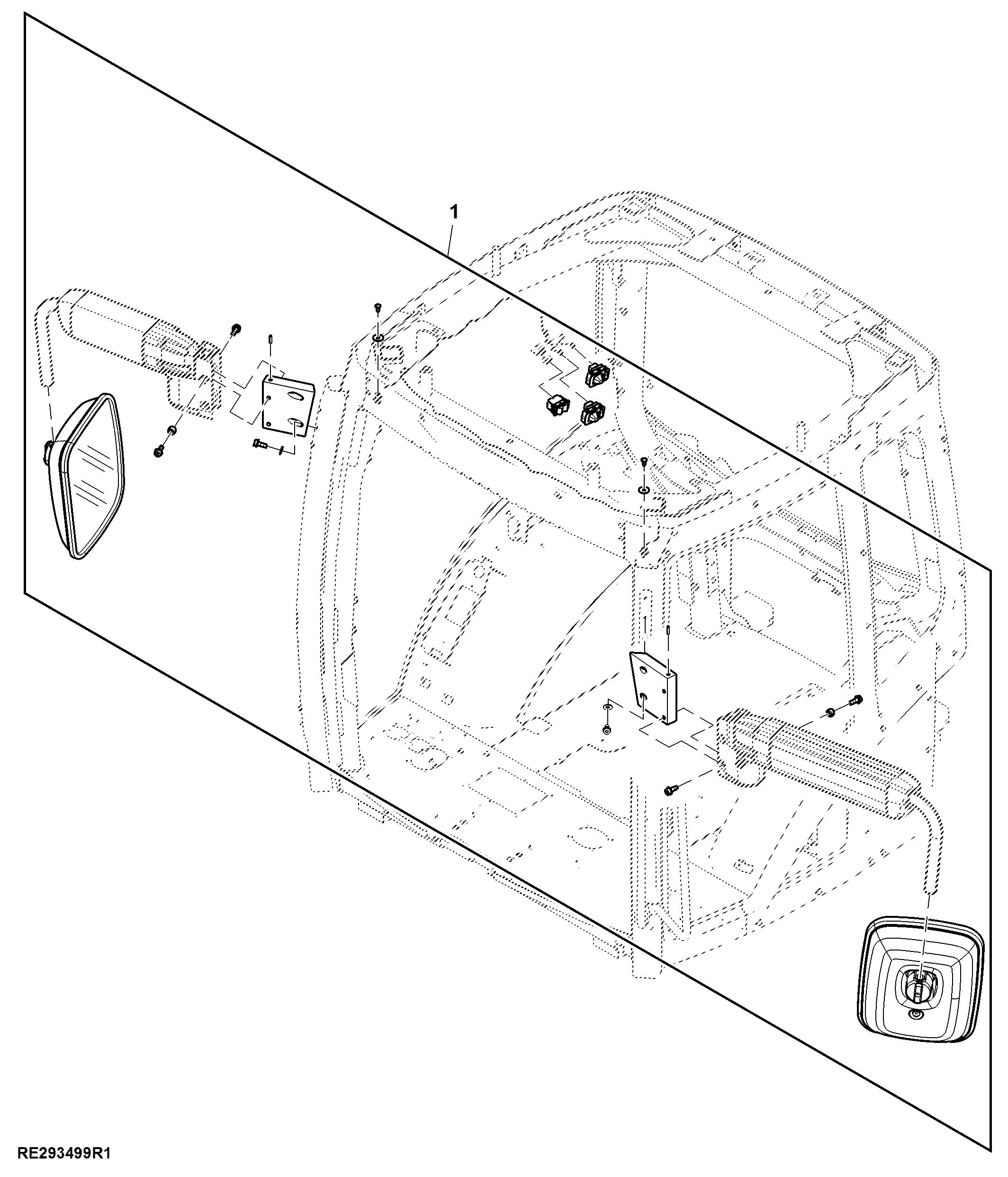 Attachment, External Mirrors, Electrically Telescoping and Heated Mirror Heads