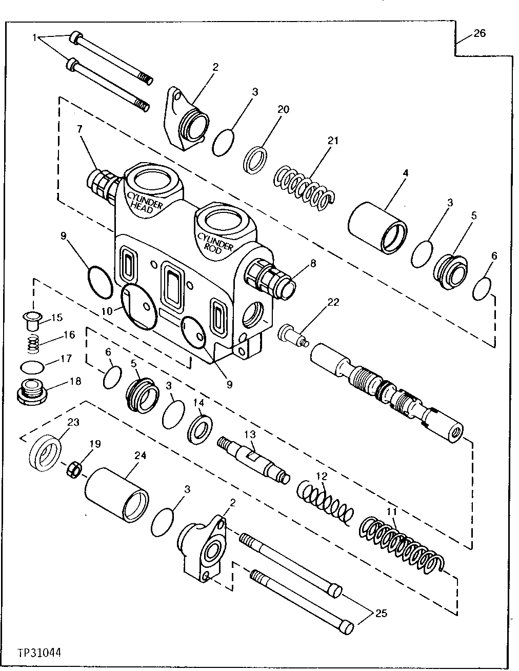 Bucket Section Valve (For Use With Tool Carrier or Log Loader)