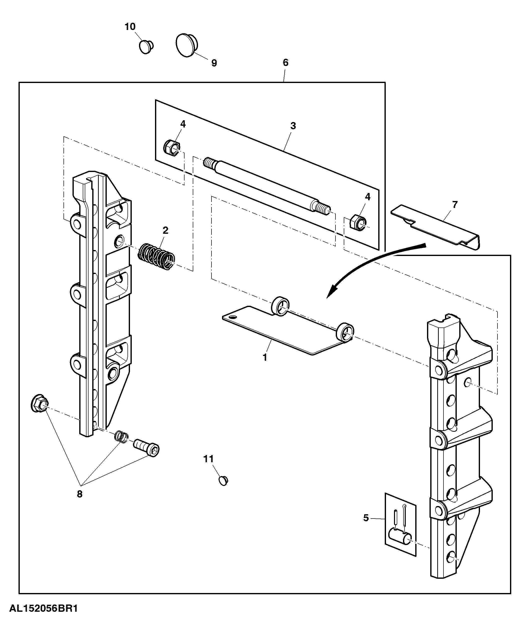 Bracket, Trailer Hitch, Height Adjustable, 9 Position