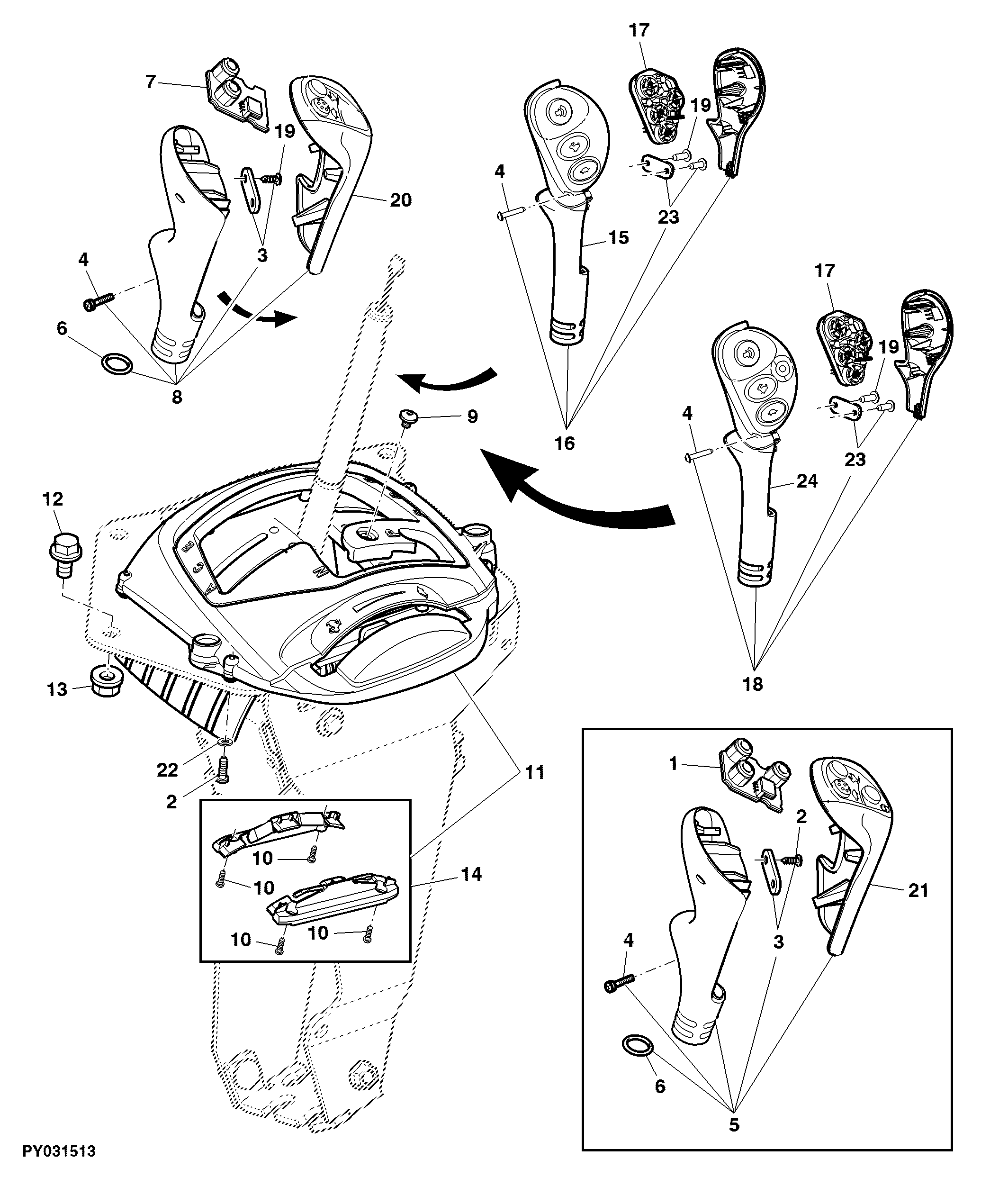 RANGE SHIFT COMPONENTS (POWRQUAD PLUS OR AUTOQUAD PLUS)