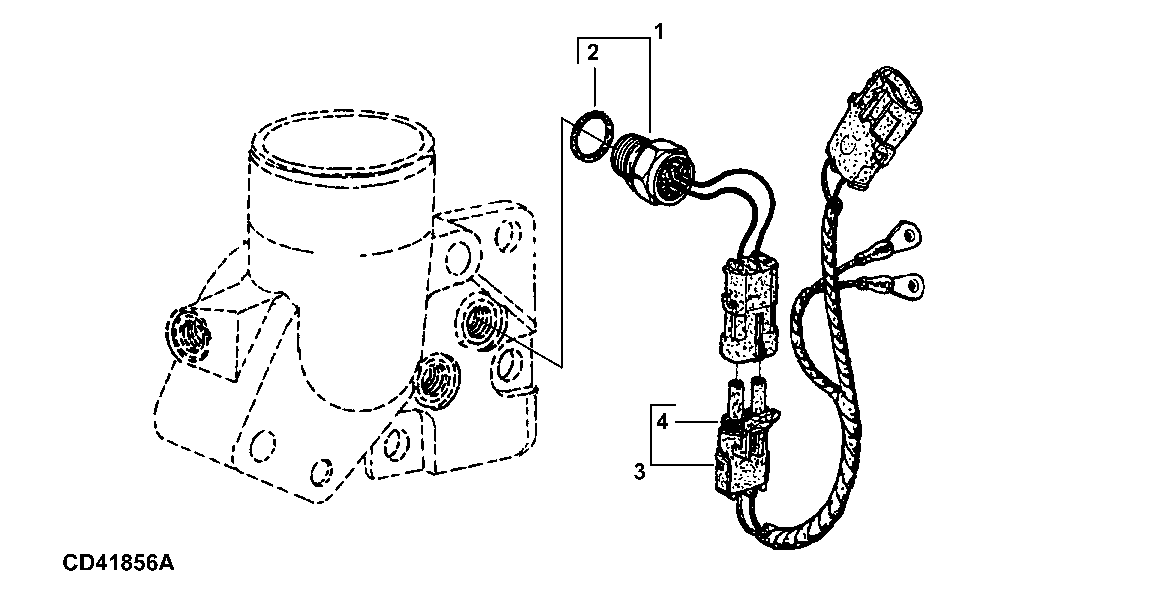 FUEL INJECTION PUMP WIRING HARNESS AND SENSOR