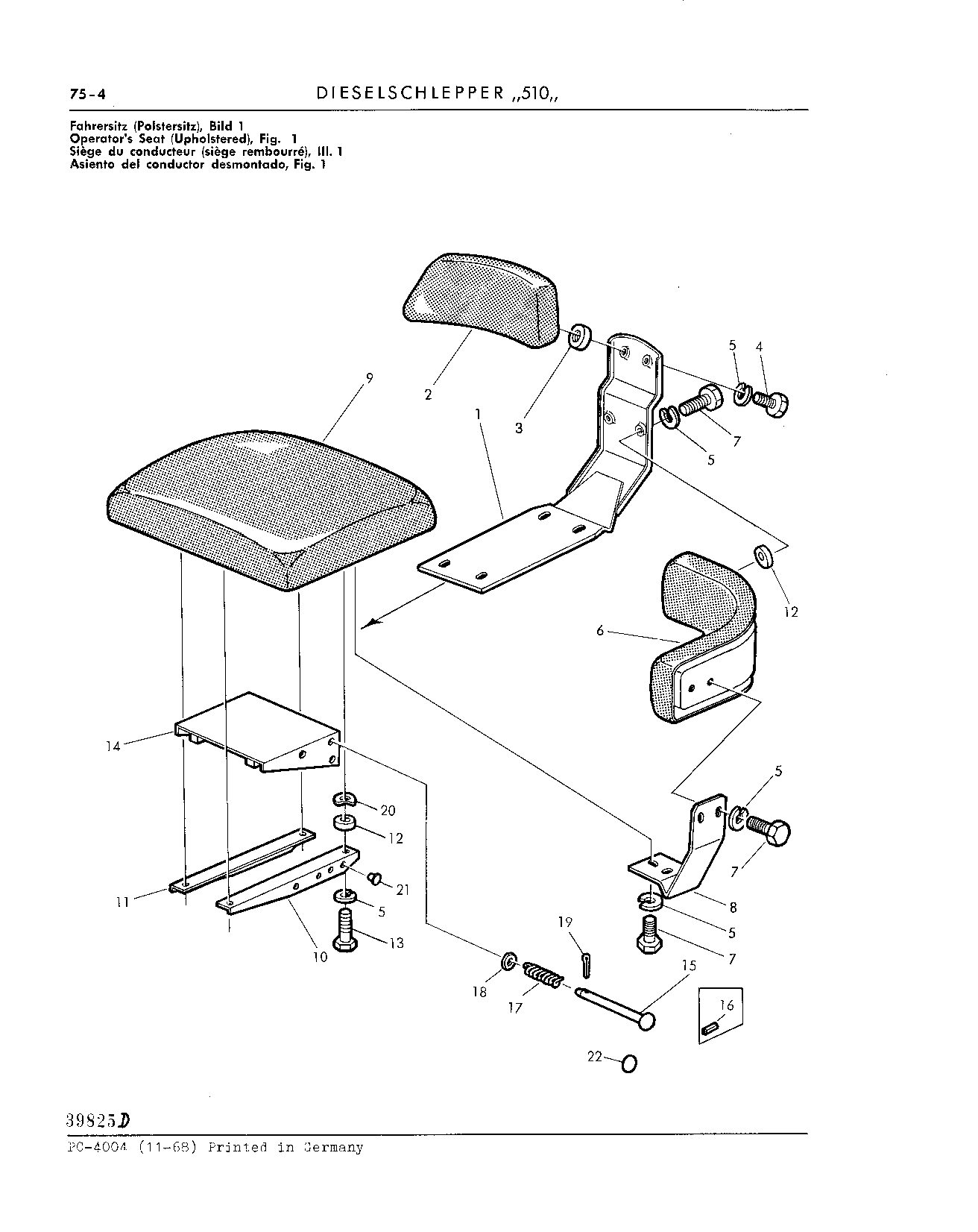 Operator's Seat (Continued)