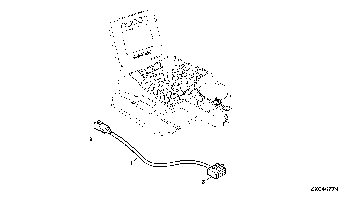 ARMREST DISPLAY EXTENSION WIRING HARNESS