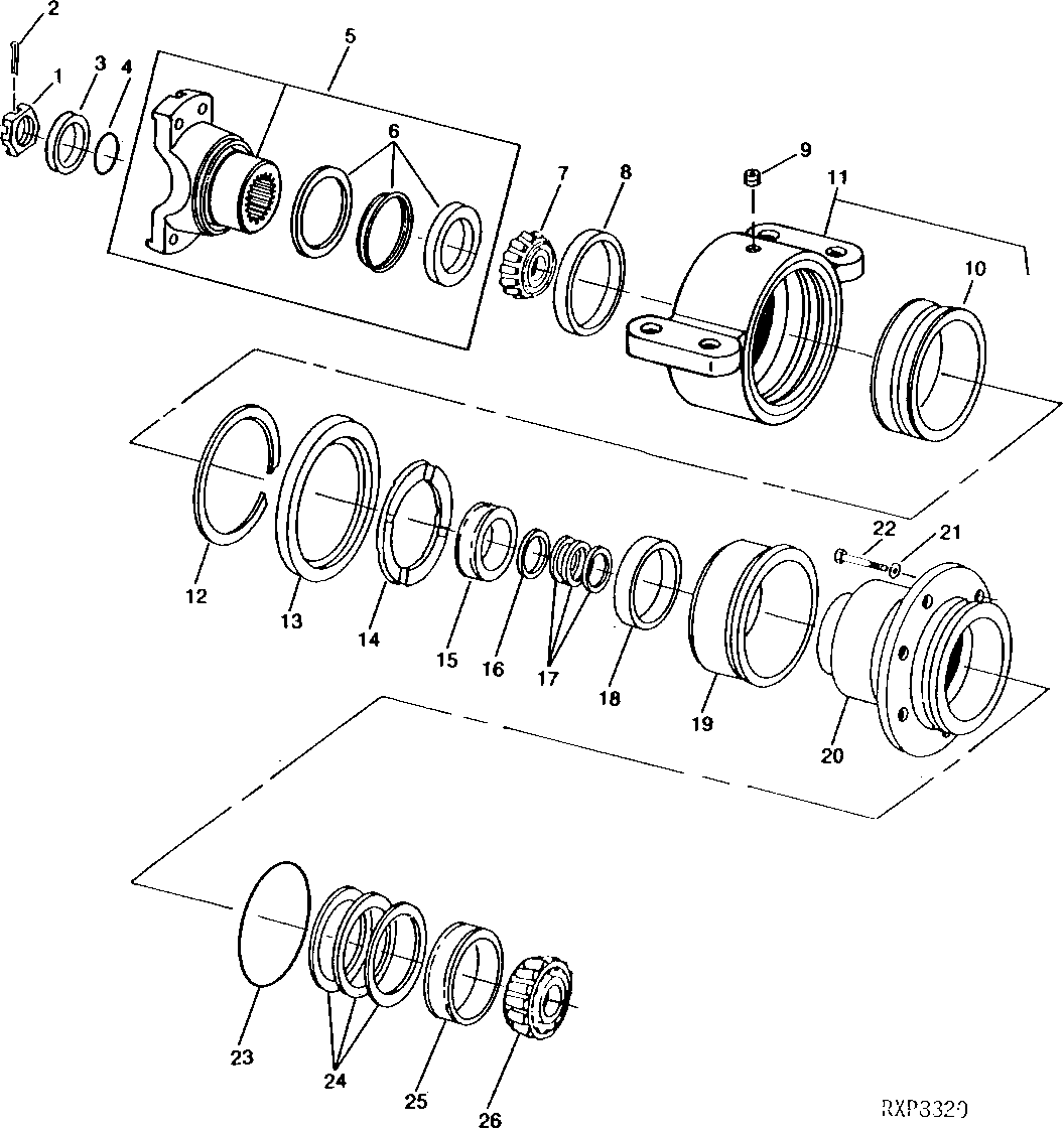 Rear Differential Oscillating Support and Universal Yoke and Quill (ROAG)