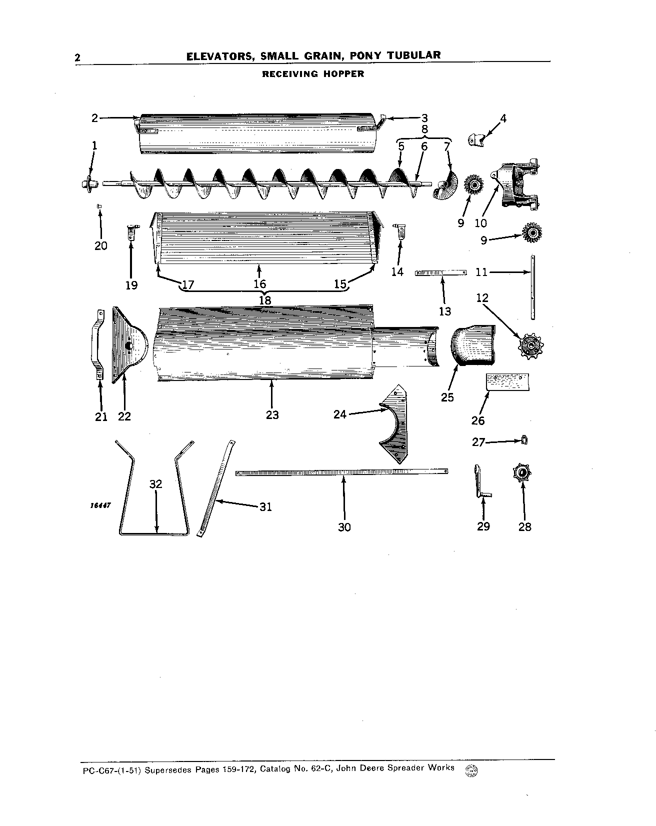 Elevators, Small Grain, Pony Tubular Hopper, Receiving