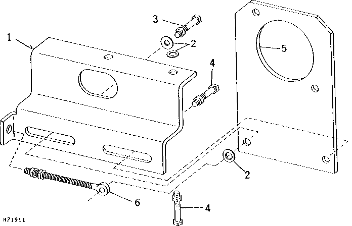 HYDROSTATIC DRIVE BELT PICKUP PUMP MOUNTING
