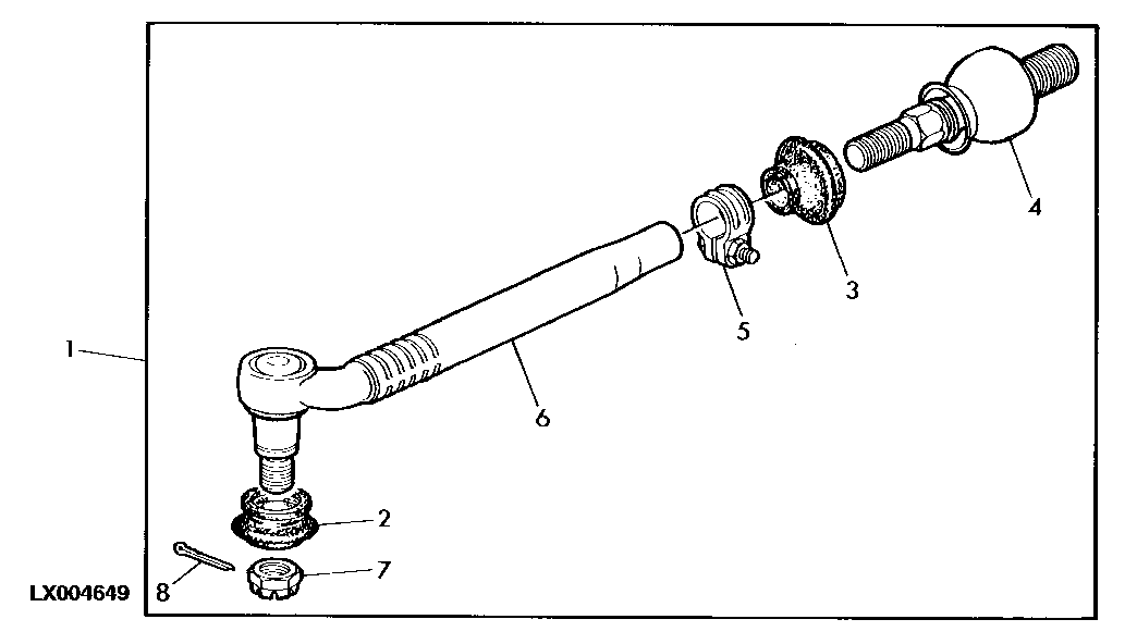 FRONT AXLE DRIVE TIE ROD APL 350 (WITH INCREASED LIFTING CAPACITY)