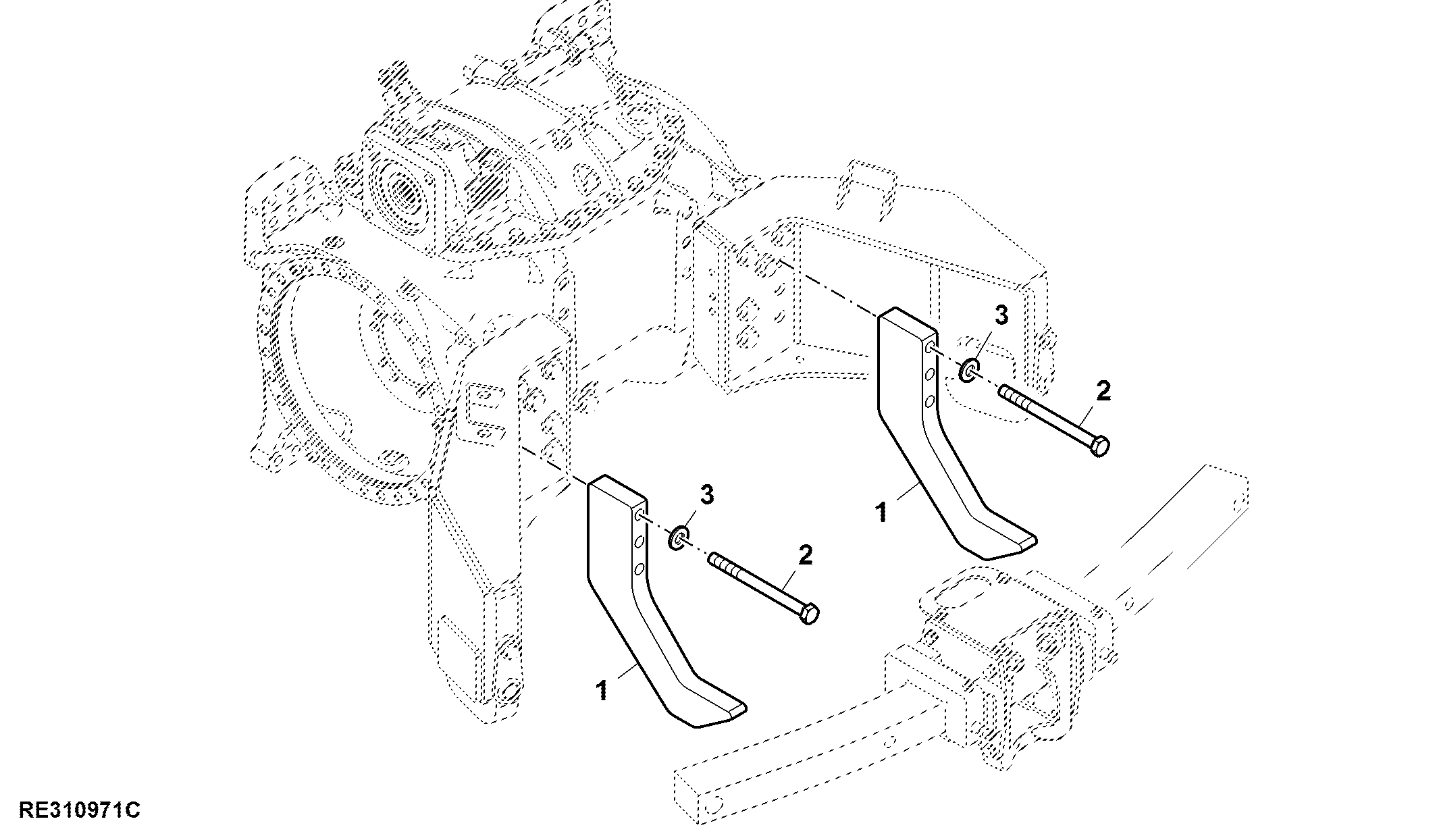 High Capacity, Wide Swing, Drawbar Support, Category V