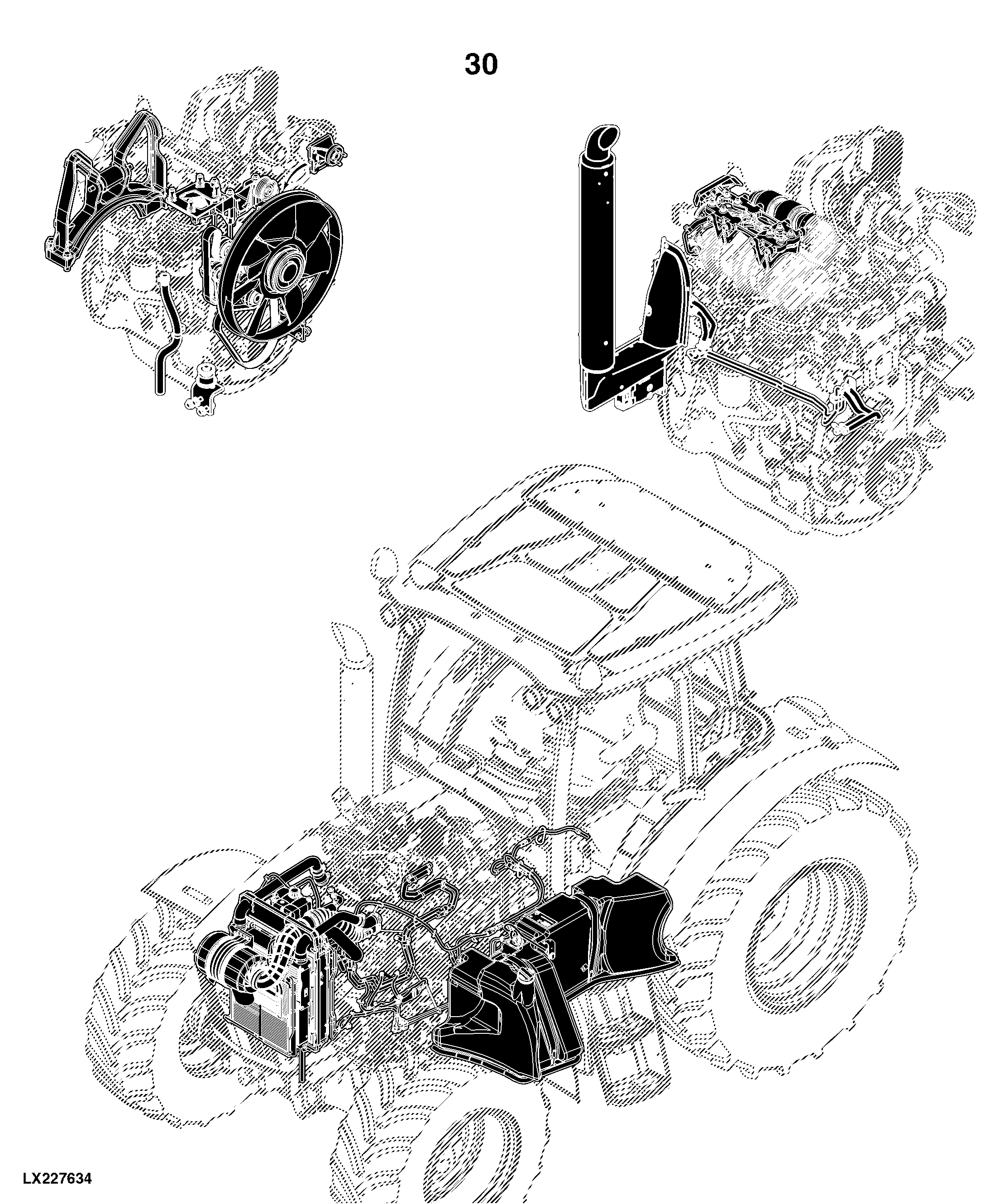 6090MC Tractor (Europe Edition, Engine SN: 4045RXXXXXX)(Interim Tier 4)