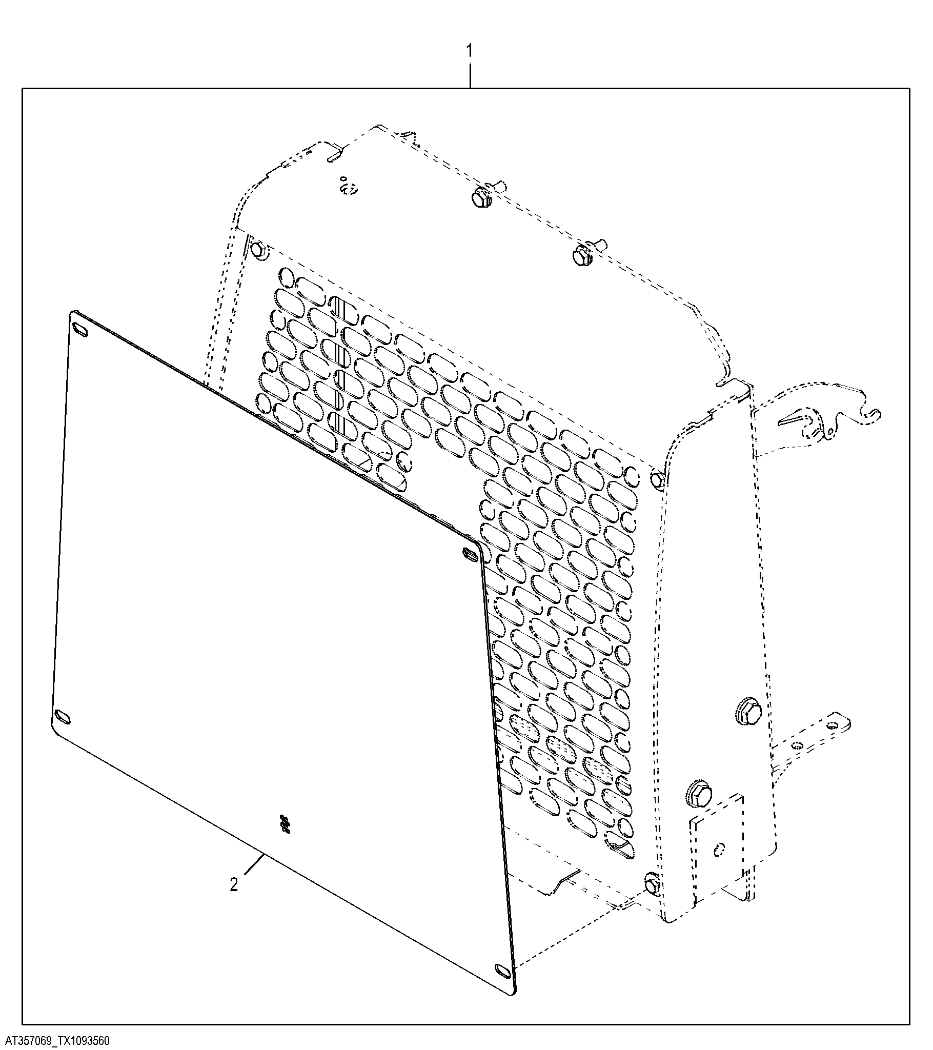 Trash Screen (Engine 6068HT067) ( - 172184)