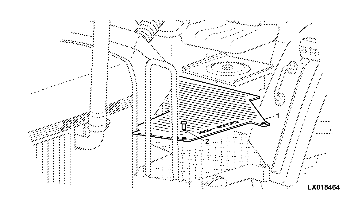 FLOOR MAT, OPEN OPERATOR'S STATION (STANDARD VERSION)