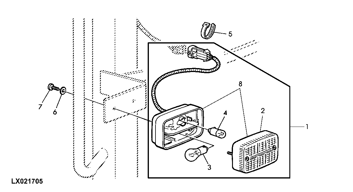 TURN-SIGNAL AND CLEARANCE LIGHTS (4-POST ROLL-GARD)