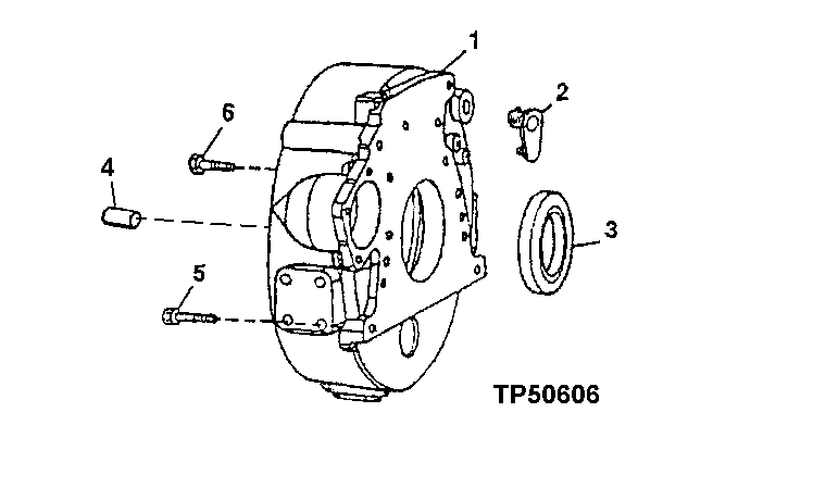 ENGINE FLYWHEEL HOUSING AND CRANKSHAFT REAR OIL SEAL (713823 - 814064)