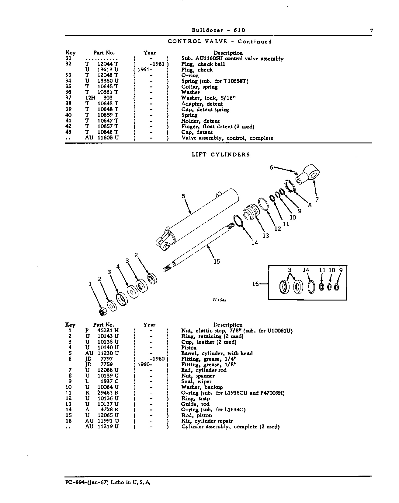 Lift Cylinder