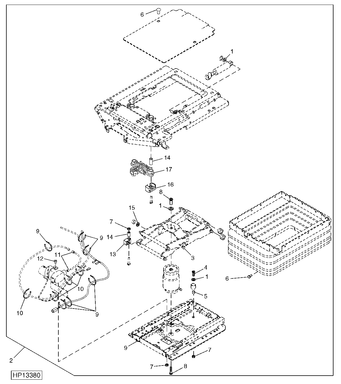 Operator's Seat Air Suspension Wear Parts Kit