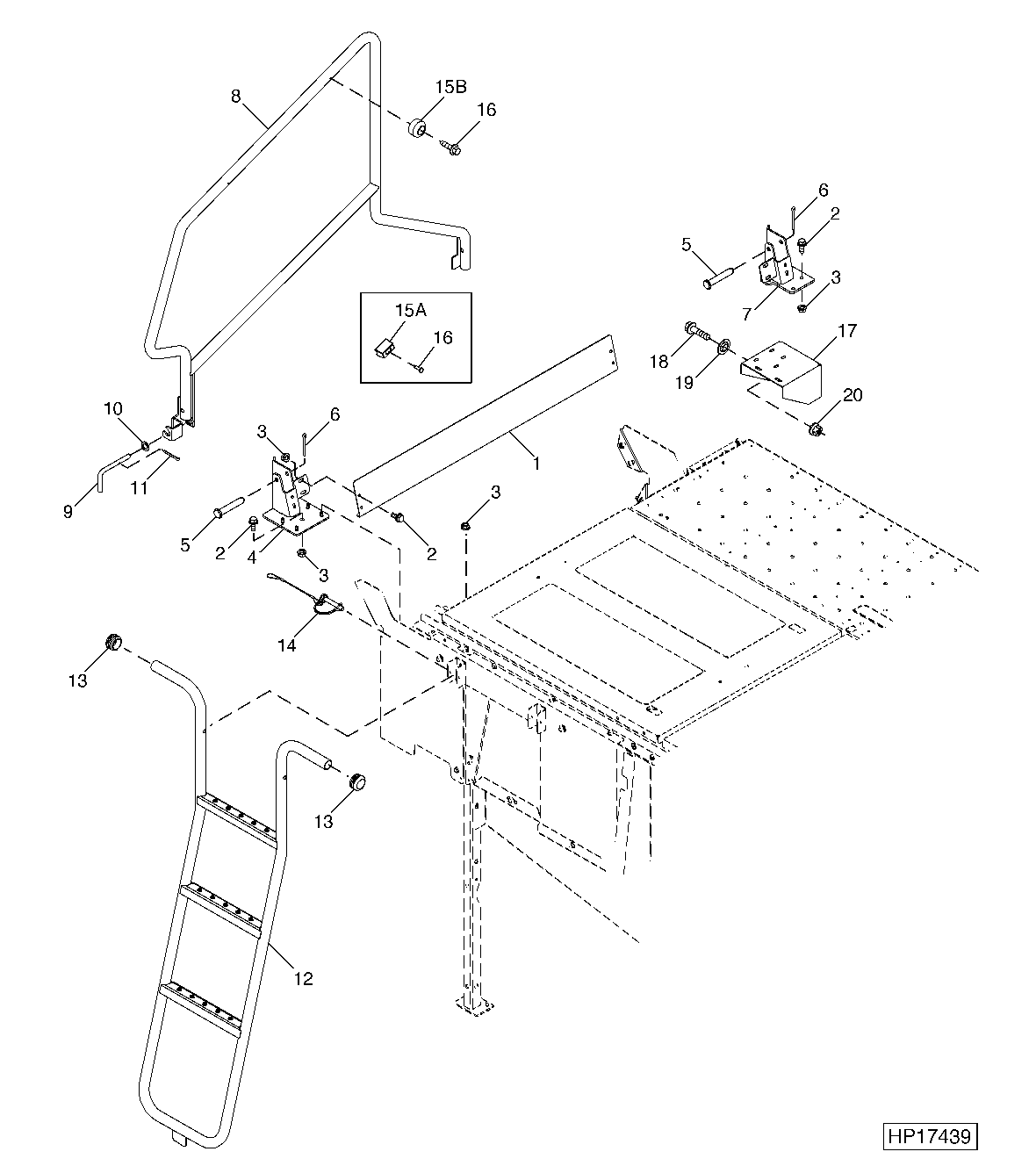 Engine Platform Ladder And Handrail (715601 - )