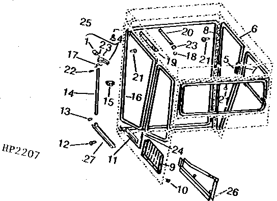 DOORS, HINGES, LATCHES, AND TOOL POCKET FOR OPERATOR'S CAB