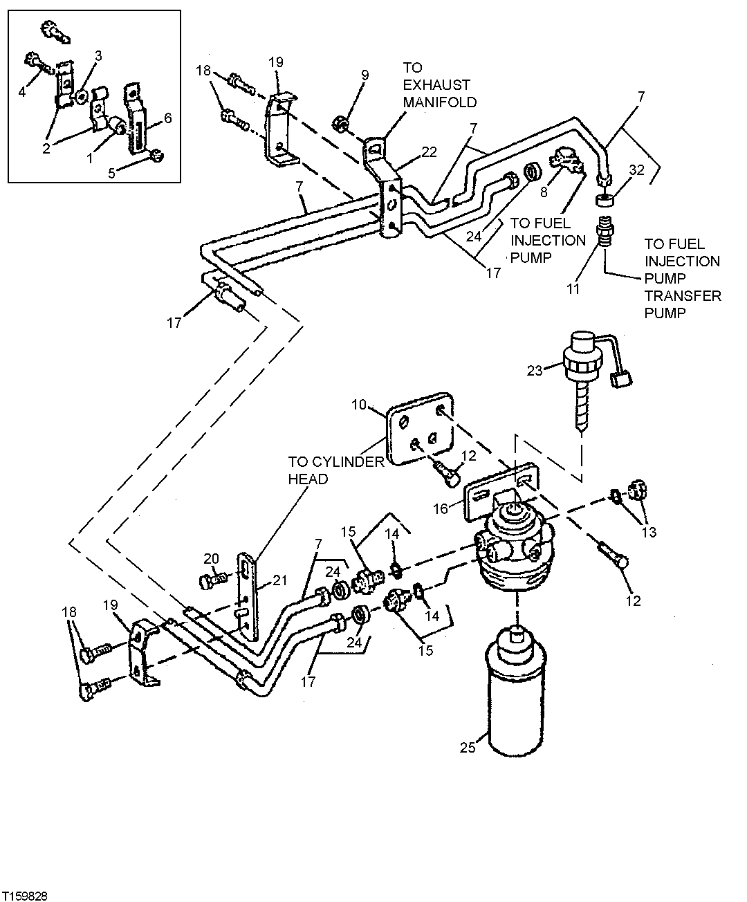 Final Fuel Filter and Lines (709640 - 801836)