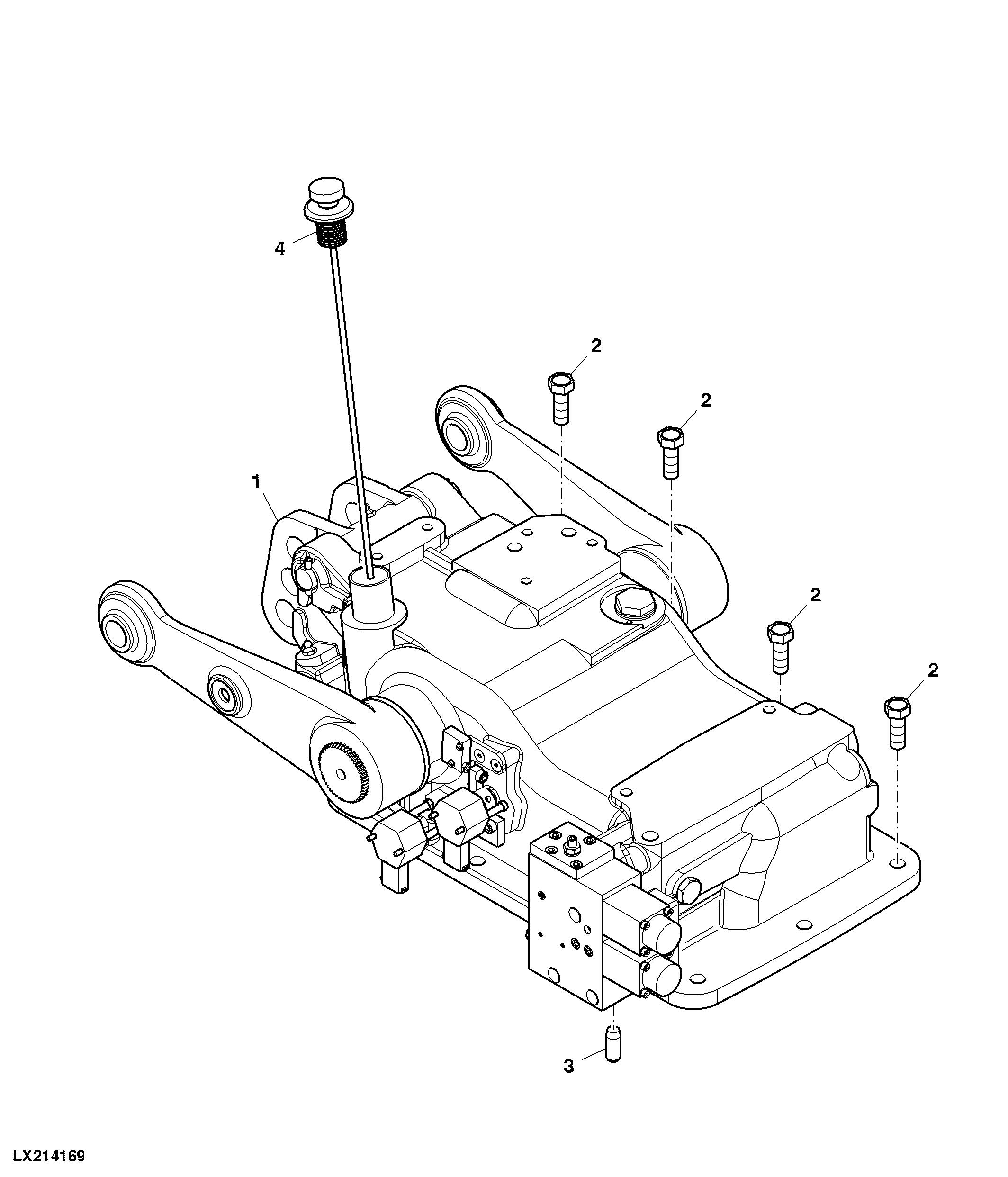 Rockshaft Assembly, Electrical, W/ Lift Cylinder