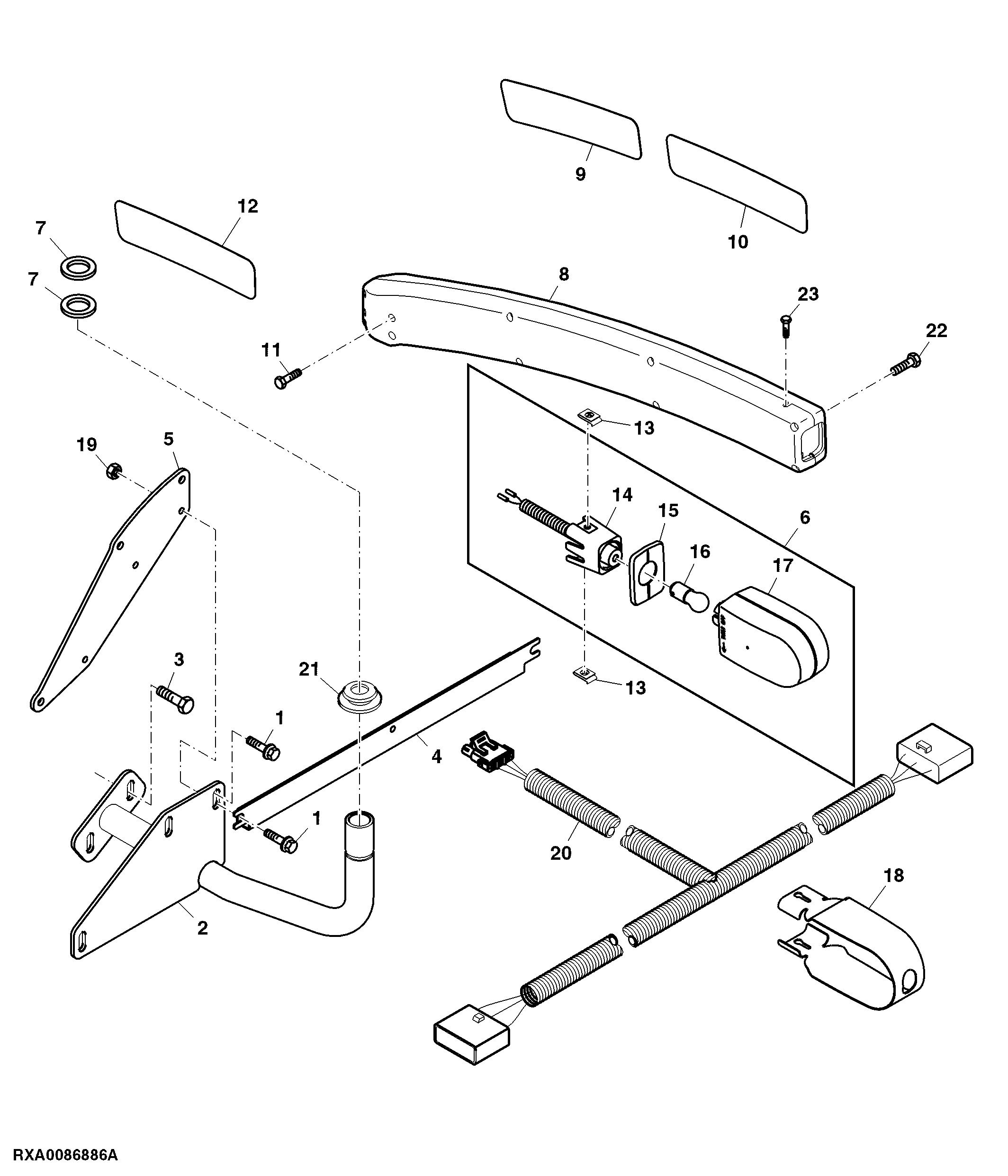 Extremity Warning Lamp, CIS, For North America / South Africa