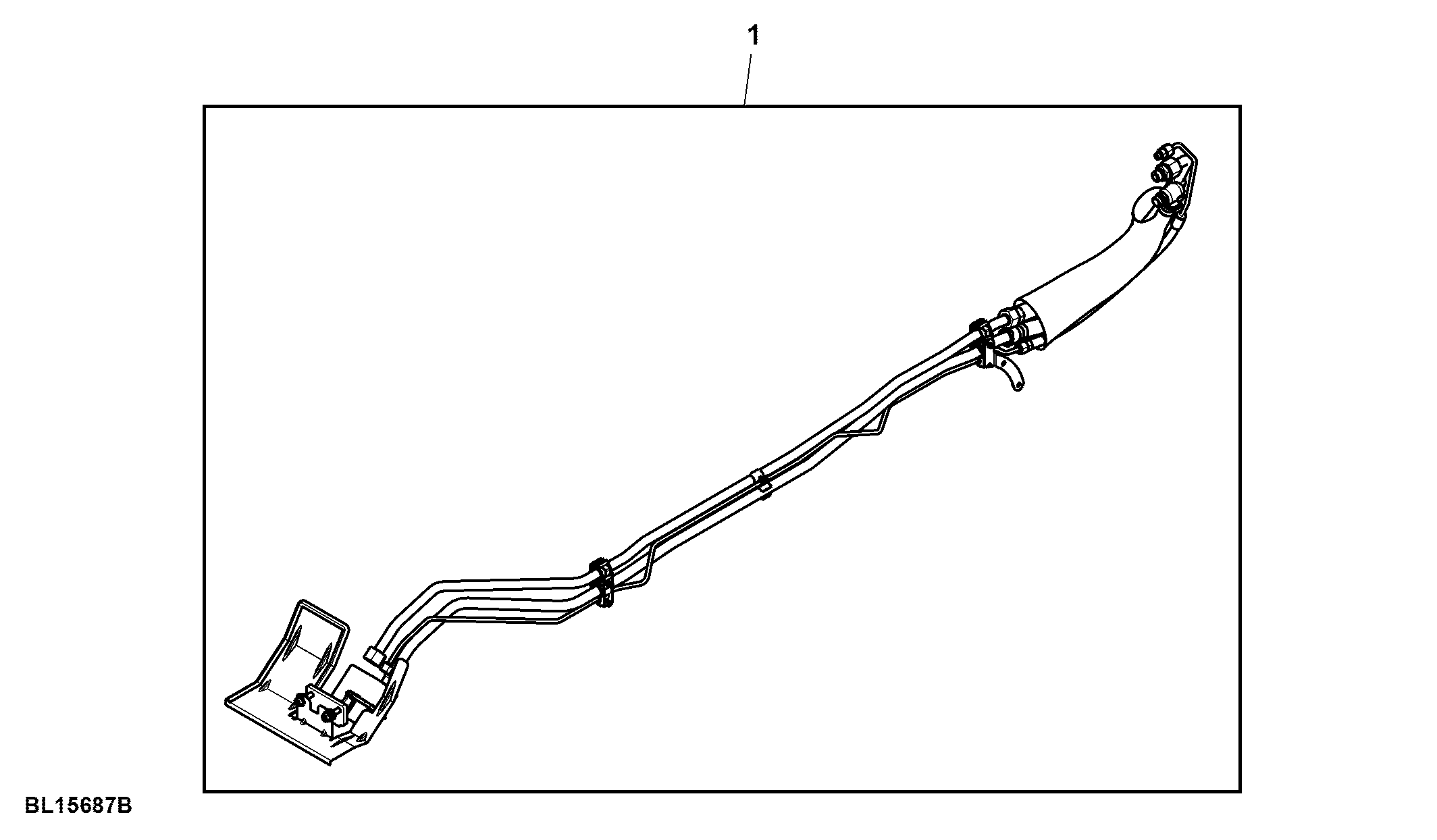 Attachment, Oil Supply Lines, Midstack SCV, W/ PC-Hydraulics, W/ Power Beyond Position III