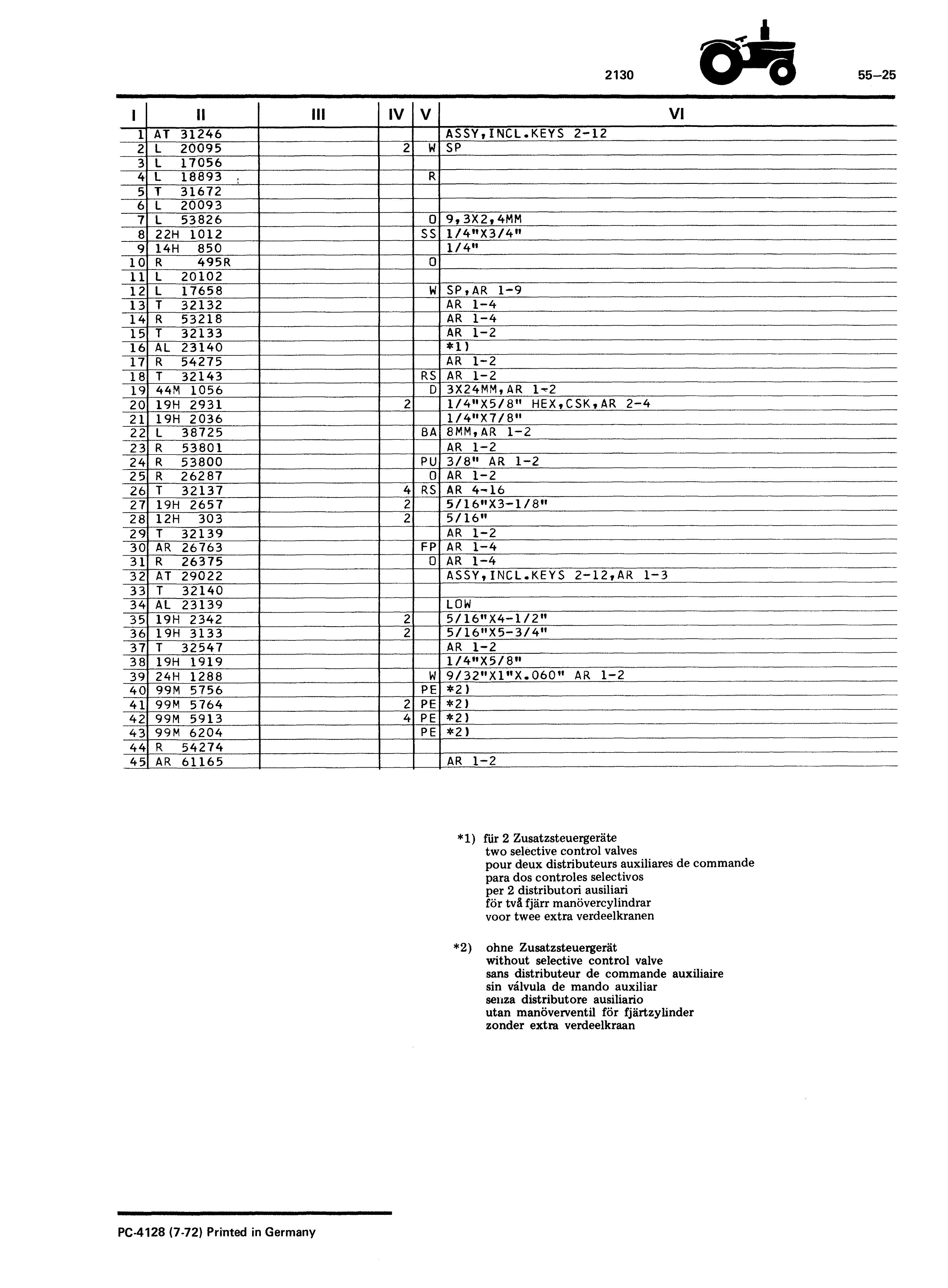 Selective Control Valve (Continued)