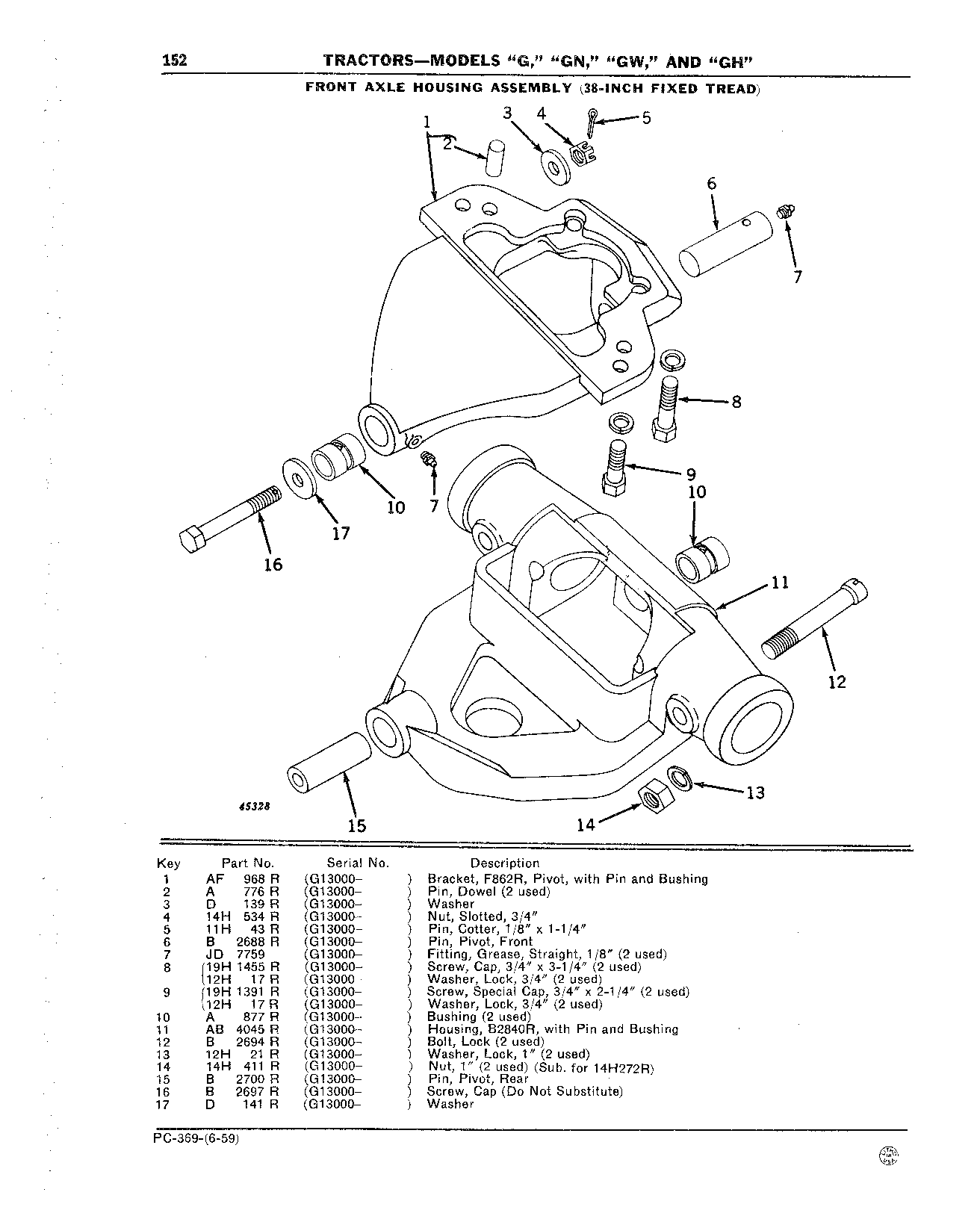 Front Axle Housing (38" Fixed Tread)