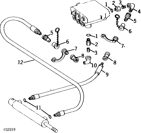 VARIABLE DRIVE FEEDER HOUSE OIL HOSES ( - 600000)