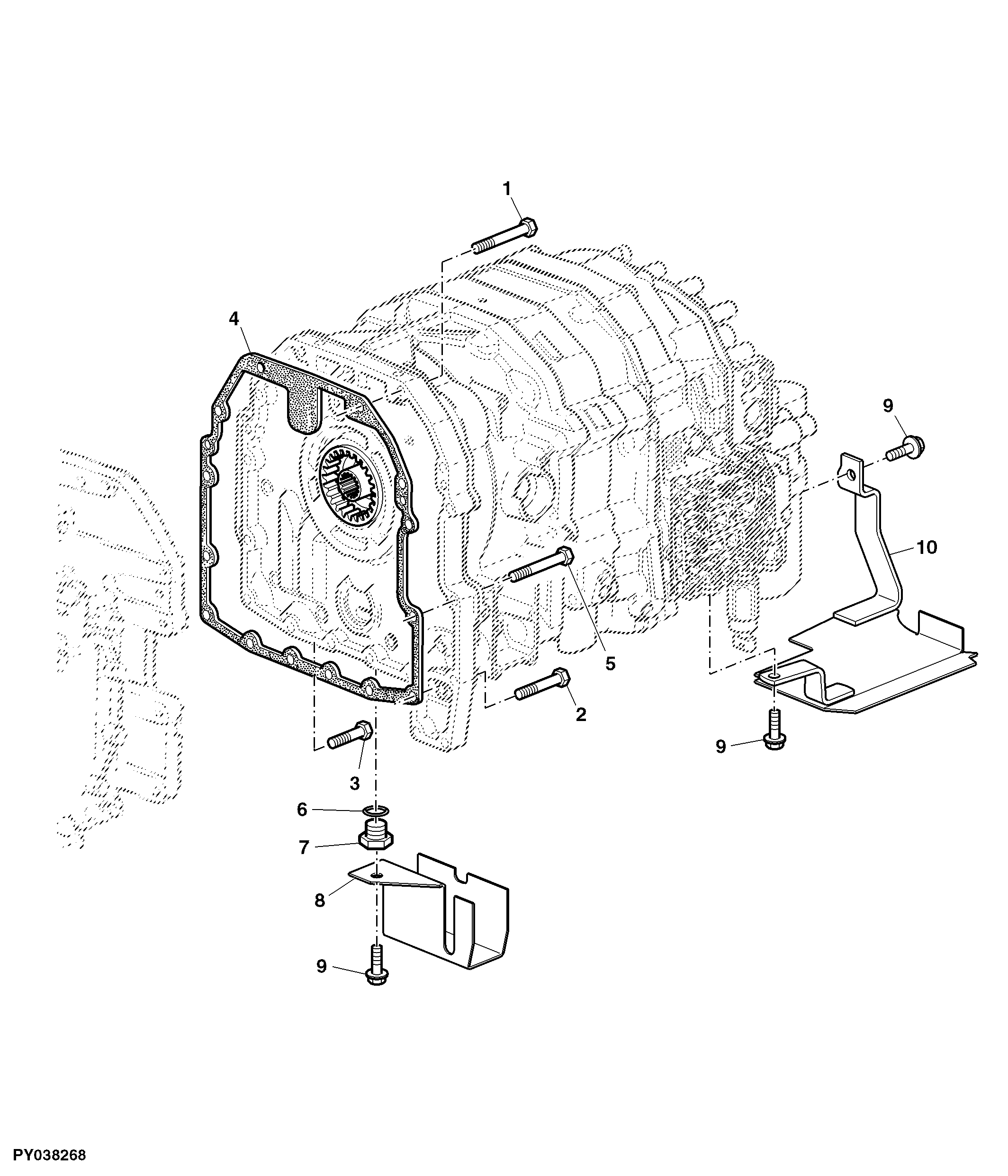 MOUNTING PARTS / PROTECTION ELECTROMAGNETIC SHIFT EPQT