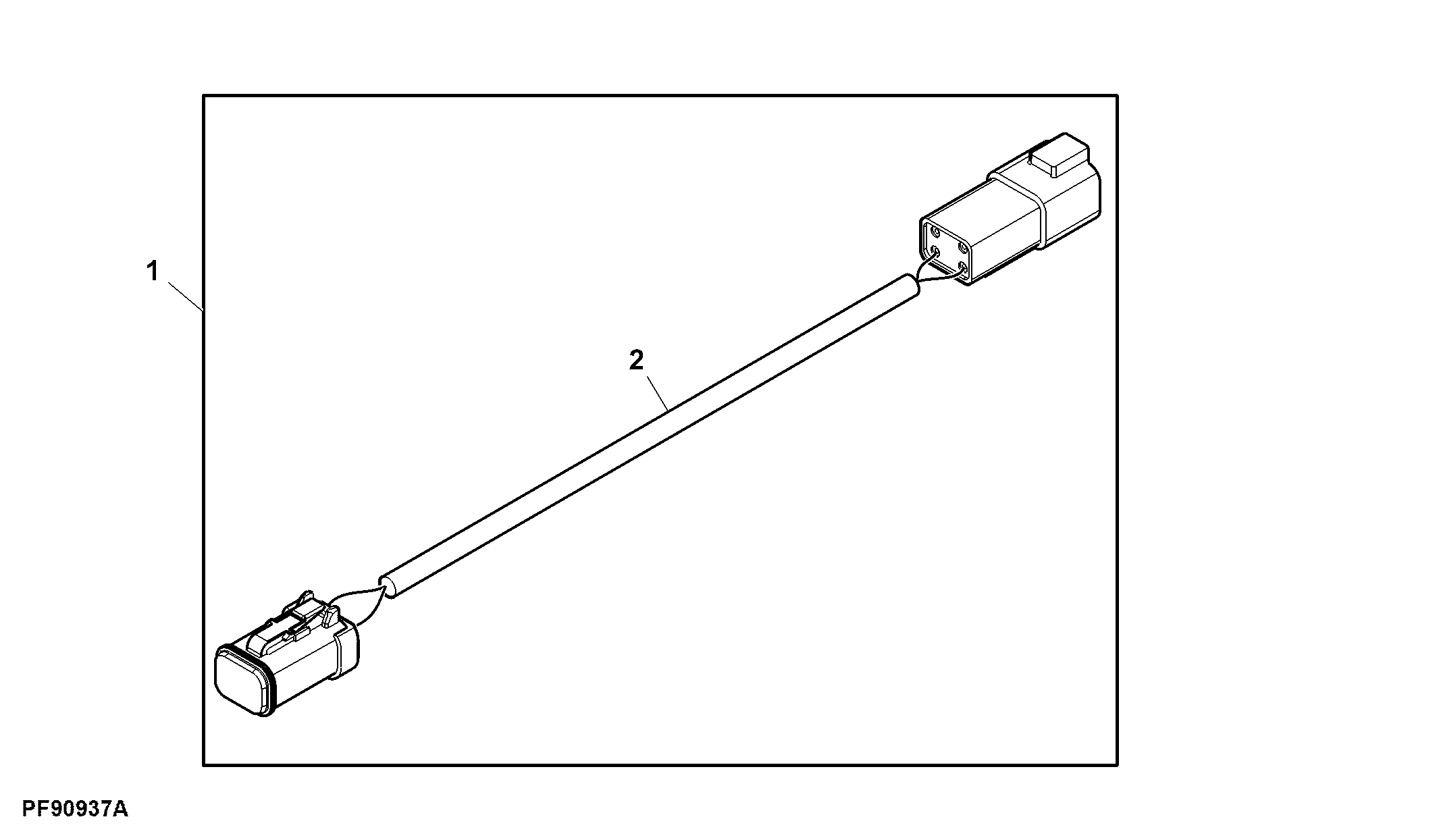 Attachment, Harness, GreenStar™ Lightbar 4 Pin Extension