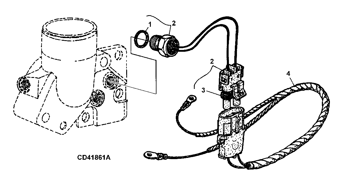 FUEL INJECTION PUMP WIRING HARNESS AND SENSOR
