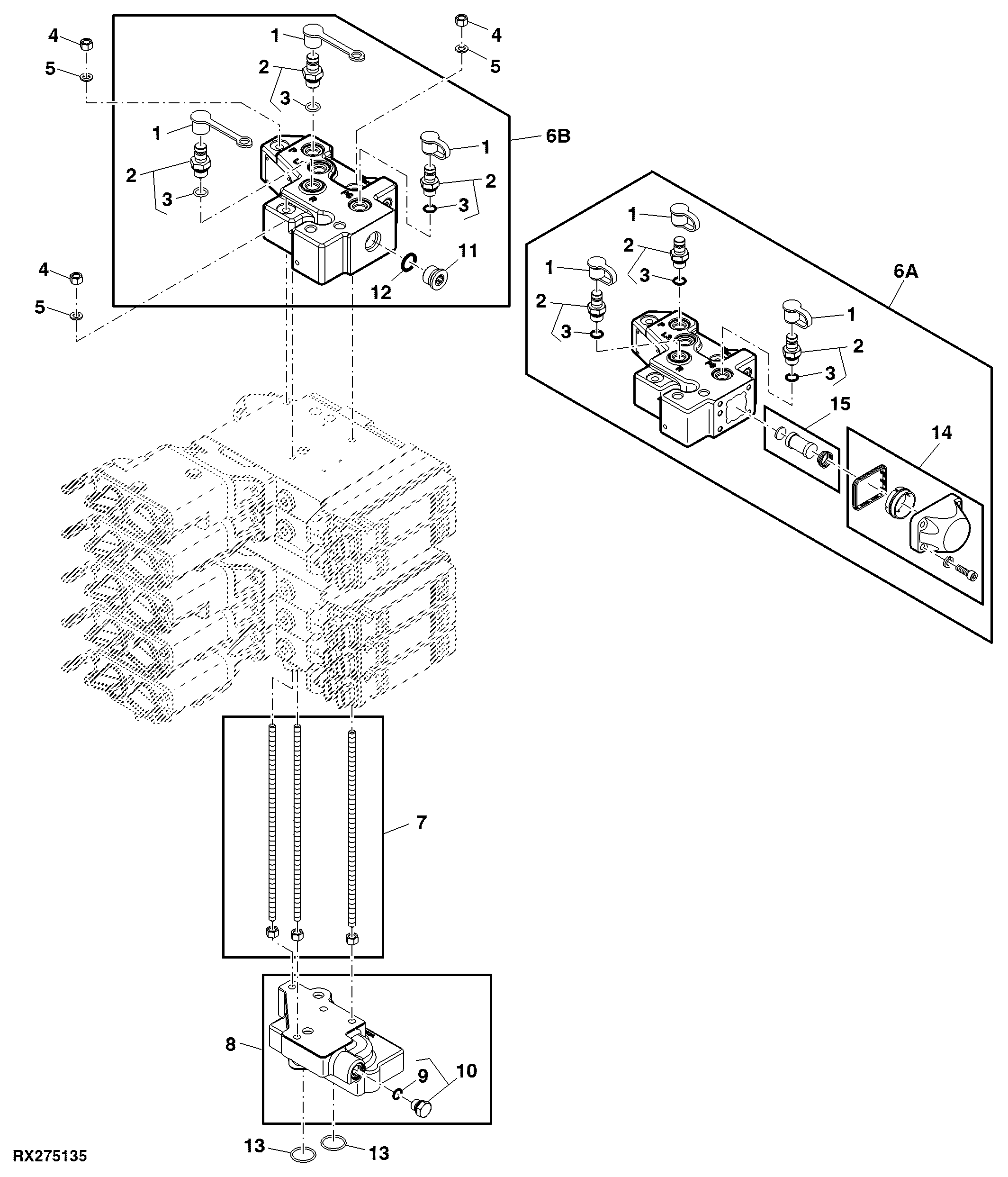 Selective Control Valve Top Cover And Manifold