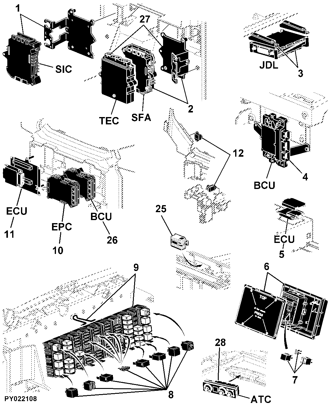 43 ELECTRICAL COMPONENTS / CONTROL UNITS AND MISCELLANEOUS SMALL PARTS