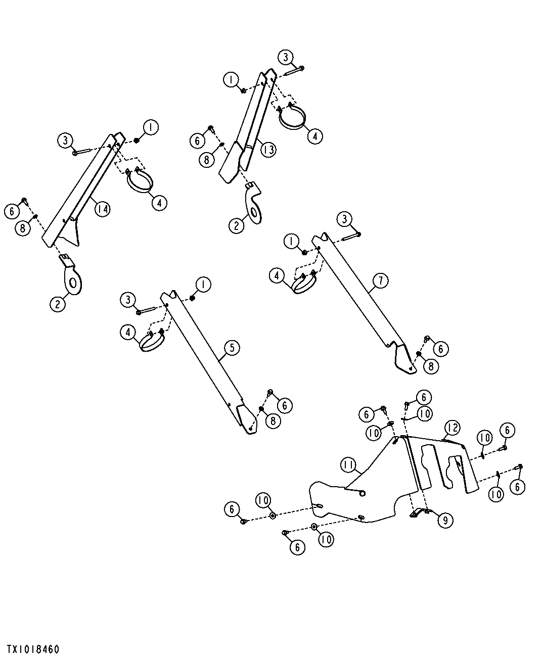 CYLINDER GUARDS (ARCH AND BOOM) (GRAPPLE SKIDDER)