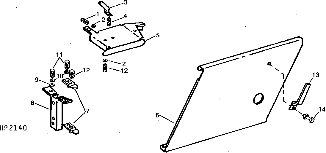 FEEDER HOUSE LEFT - HAND SHIELD (SIDEHILL) (403301 - 610300)