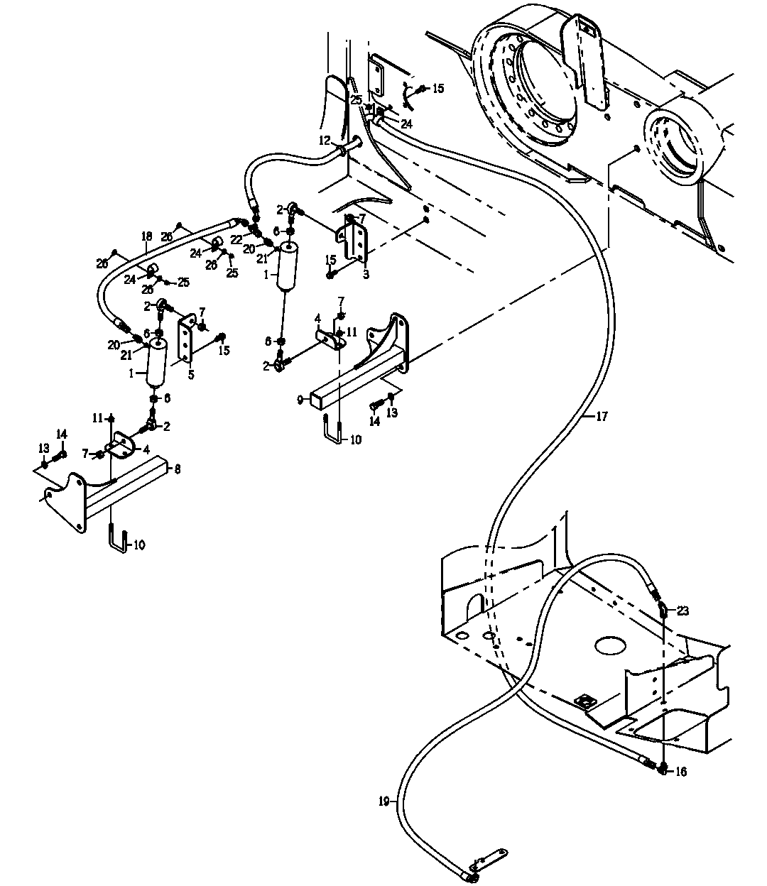 Mount GP, Basecutter Height Indicator Cylinder, Track