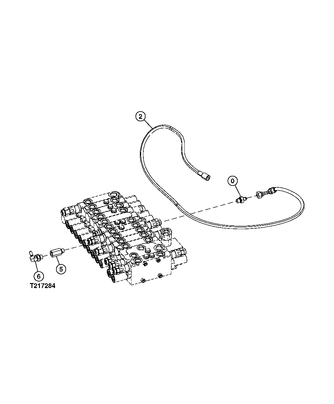 Control Valve Lines (Attachment Pedal)