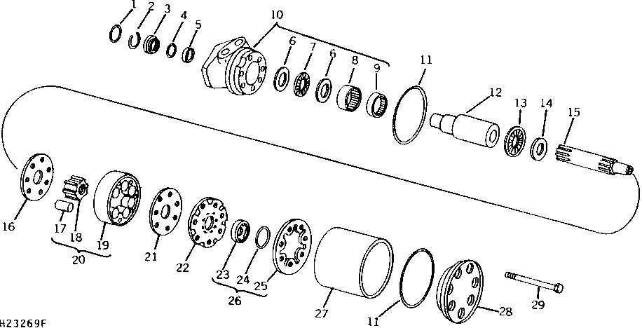 Hydraulic Motor (Hydraulic Drive Auxiliary Unloading Auger)