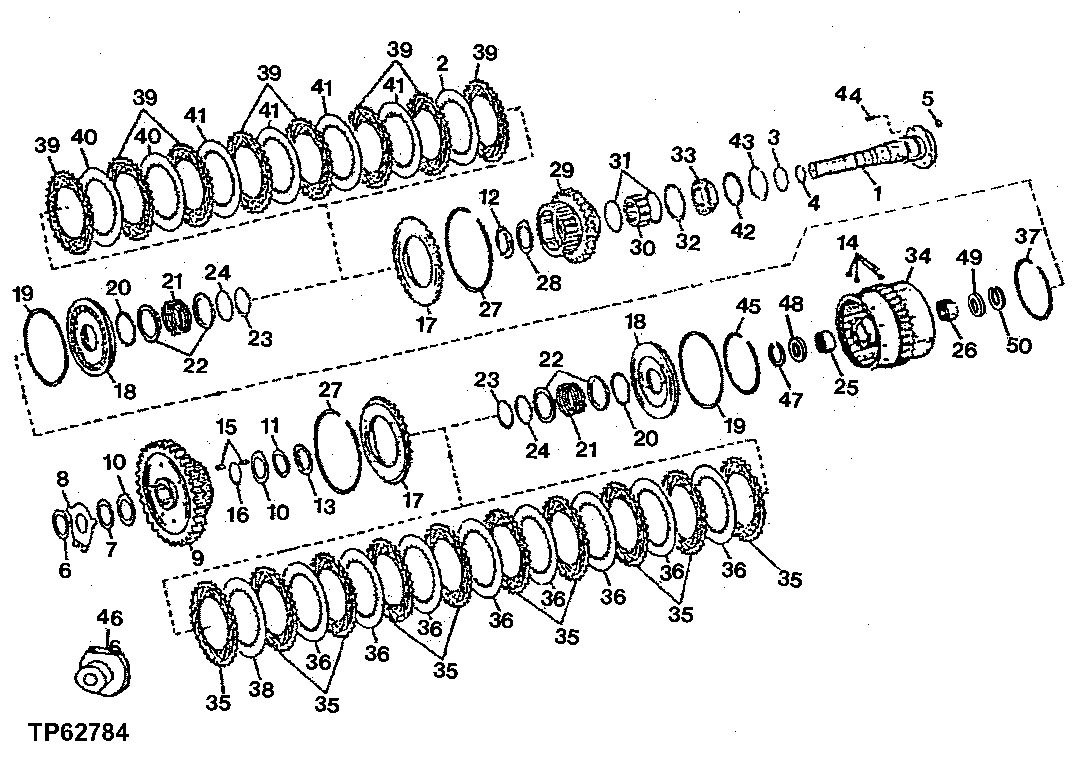 Clutch Assembly (Forward and First Gear Clutches)